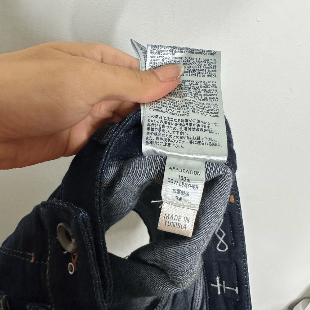 DIESEL X EDUN Ed-Esyl Shorts Dark Wash Blue low rise y2k womens denim 28 - Picture 8 of 8